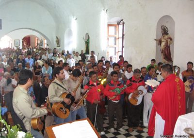 Misa para los músicos Santa Cecilia en Xilitla S.L.P.