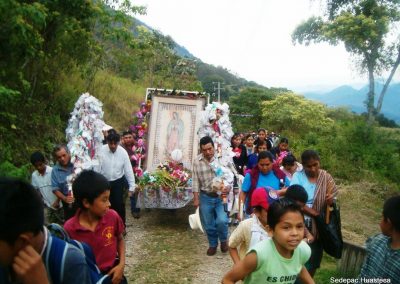 Peregrinación de la Virgen de Guadalupe Zacatipa Xilitla S.L.P.